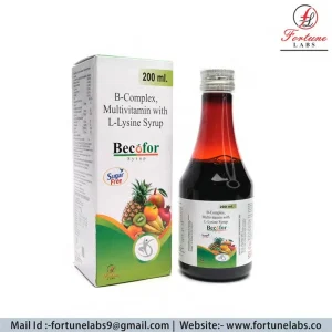 B-Complex, Multivitamin with L-Lysine Syrup 200ML