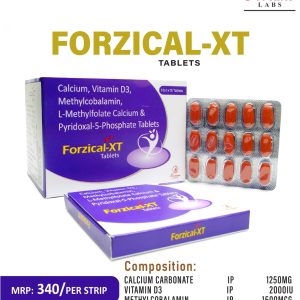 Calcium, Vitamin D3, Methylcobalamin, L-Methylfolate & P5P tablets