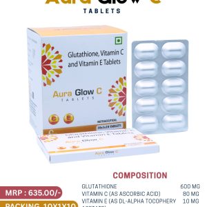Glutathione, vitamin C, and vitamin E tablets